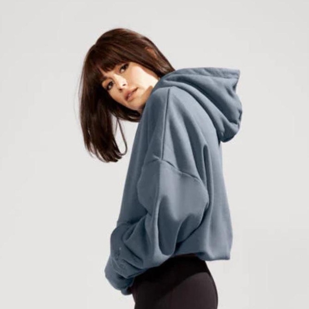 pop flex Pullover Cloud Hoodie - Denim Blue Medium /Large